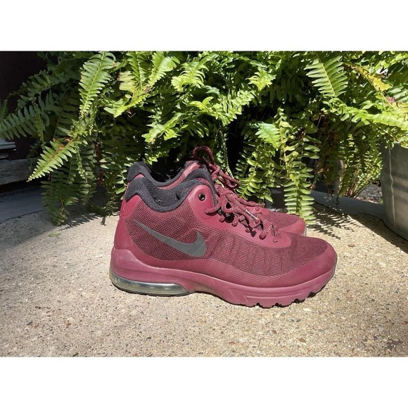 Nike Air Max Invigor Mid Maroon Size 10.5 Used 858654-600 - Picture 1 of 6